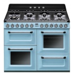 Smeg gaasipliit TR4110AZ Victoria, 7 x gaas, 3 x elektriahi, aurupuhastus, 110 cm, pastellsinine