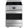 Smeg elektripliit C6IPX91 Classic, 60 cm, 4 x induktsioon, elektriahi, pürolüüs, roostevaba teras