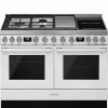 Smeg pliit CPF120IGMPWH Portofino, 3 x gaas + 2 x induktsioon + grillplaat, 2 x elektriahi, 120 cm, valge