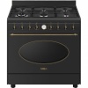 Smeg gaasipliit CO96GMA9 Colonial, 6 x gaas, elektriahi, aurupuhastus, 90 cm, antratsiit/antiikne messing