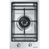 SMEG pliidiplaat PGF31G1 Linea + Classic, Domino, 1 x gaas WOK, 31cm, roostevaba teras