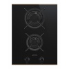 SMEG pliidiplaat PV632CNR Dolce Stil Novo, 2 x gaas, 38cm, must/vask, lõigatud serv