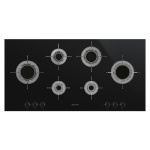 SMEG pliidiplaat PVL6106CN Dolce Stil Novo, 6 x gaas, 100cm, must klaas