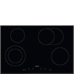 SMEG pliidiplaat SE384EMTB 4 x Hilight, 80cm, must, faasitud serv