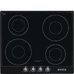 SMEG pliidiplaat SI964NM Victoria, 4 x induktsioon, 60cm, must, must raam