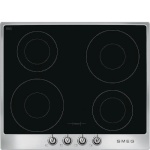 SMEG pliidiplaat SI964XM Victoria, 4 x induktsioon, 60cm, must, roostevaba raam