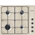 SMEG pliidiplaat S64SAV2 Selection, 4 x gaas, 60cm, beež