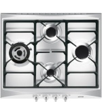 SMEG pliidiplaat SR264XGH2 Selection, 4 x gaas, 60cm, roostevaba teras