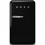 SMEG jahekapp FAB10HRBL5, 50-ndate stiil, 97cm, 135 l, 35dB, mehaaniline juhtimine, parem, must