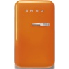 SMEG minibaar FAB5LOR5, 50-ndate stiil, 73 cm, 40 dB, elektrooniline juhtimine, oranz, 34 l