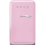 SMEG minibaar FAB5LPK5, 50-ndate stiil, 73 cm, 40 dB, elektrooniline juhtimine, pastellroosa, 34 l