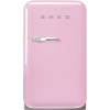 SMEG minibaar FAB5RPK5, 50-ndate stiil, 73 cm, 40 dB, elektrooniline juhtimine, pastellroosa, 34 l