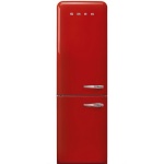 Smeg retrokülmik FAB32LRD5 50-ndate stiil, NoFrost, 196cm, 234/97 l, 37dB, elektrooniline juhtimine, punane