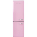 Smeg retrokülmik FAB32LPK5 50-ndate stiil, NoFrost, 196cm, 234/97 l, 37dB, elektrooniline juhtimine, pastellroosa