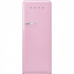 Smeg külmik FAB28RPK5 50-ndate stiil, 153 cm, 244/26 l, 35 dB, mehaaniline juhtimine, pastellroosa