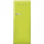 Smeg külmik FAB28RLI5 50-ndate stiil, 153 cm, 244/26 l, 35 dB, mehaaniline juhtimine, parem, laimiroheline