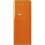 Smeg külmik FAB28ROR5 50-ndate stiil, 153 cm, 244/26 l, 35 dB, mehaaniline juhtimine, parem, oranž