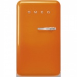 Smeg külmik FAB10LOR5 50-ndate stiil, 97 cm, 105/17 l, 37 dB, mehaaniline juhtimine, vasak, oranž