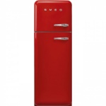 Smeg külmik FAB30LRD5 50-ndate stiil, 172cm, 222/72 l, 37dB, mehaaniline, vasak, punane