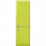 Smeg külmik FAB32RLI5 50-ndate stiil, 196cm, 234/97 l, 37dB, elektrooniline juhtimine, laimiroheline, NoFrost