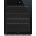 SMEG veinikülmik CVI638RN3 Dolce Stil Novo, integreeritav, 114 l, 82cm, PAREM, klaasuks, must