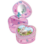 Pulio muusikaline laegas Music Box heart-shaped Unicorns