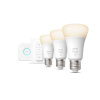 Philips nutipirnide komplekt Hue W Starter Kit 9,5W A60 E27 3pcs + Bridge + Switch