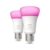 Philips nutipirnide komplekt Hue White & Color Ambiance, 6,5W, A60, E27, 2tk