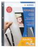 Herma fotopapp 20 lehte must with Pergamin 23x29,7 cm, 4 holes