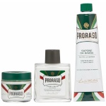 Proraso komplekt Aftershave Balm Green 100ml + Shaving Cream Green 150ml + Pre-Shave Green 100ml + Tin Can, meestele