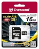 Transcend mälukaart microSDHC Ultimate 16GB UHS-I  + adapter