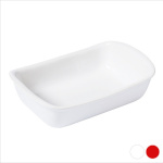 Pyrex Ahjuvorm Pyrex Supreme Valge Keraamiline (22 x 15 cm) Punane