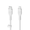 Belkin laadija Boost Charge Flex USB-C Cable with Lightning Connector 15W 2m, valge