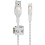 Belkin laadija Boost Charge Pro Flex USB-A Cable with Lightning Connector 1m, valge