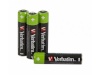 Verbatim patarei Rechargable AAA 950mAh (4tk Blister)