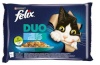 Purina Nestle kassitoit Felix Fantastic Duo- must cod, salmon, herring, trout, salmon, sardines, trout, jelly mackerel - 4x85g