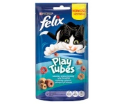 Felix kassitoit FELIX Play Tubes Fish, Shrimps - Dry Cat Food- 50 g