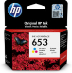 HP tindikassett 653 Tri-color Original