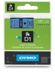 Dymo etiketiprinteri etiketid D1 12mm 45016 must/sinine 