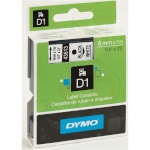 Dymo etiketiprinteri etiketid D1 6mm 43613 must/valge