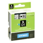 Dymo etiketiprinteri etiketid D1 24mm 53713 must/valge 