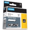 Dymo etiketiprinteri etiketid Rhino Band IND, Nylon 24 mm x 3,5 m must/valge