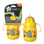 Tommee Tippee kõrrega pudel, 7m+, 300ml, yellow, 447831