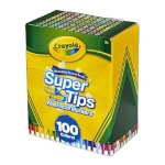 Crayola viltpliiatsite komplekt Super Tips 58-5100 100 tk