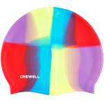 Crowell ujumismüts Swimming Silicone Multi Flame värviline 10