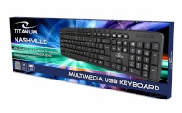 Titanum klaviatuur Nashville Multimedia USB Keyboard