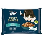 Purina Nestle kassitoit FELIX Tasty Shreds with salmon and tuna - 4x 80g