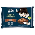 Purina Nestle kassitoit FELIX Tasty Shreds with duck and turkey - 4x 80g