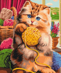 Symag numbrimaal Cat with Yarn