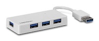 TRENDnet USB jagaja 4-port High Speed USB 3.0 Mini, valge